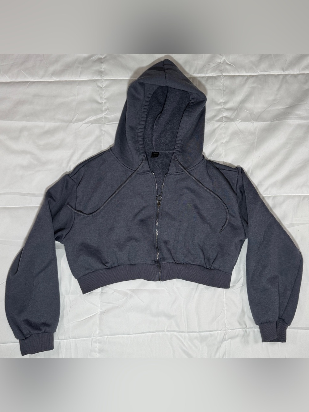 Cropped Zip-Up Hoodie Jacket